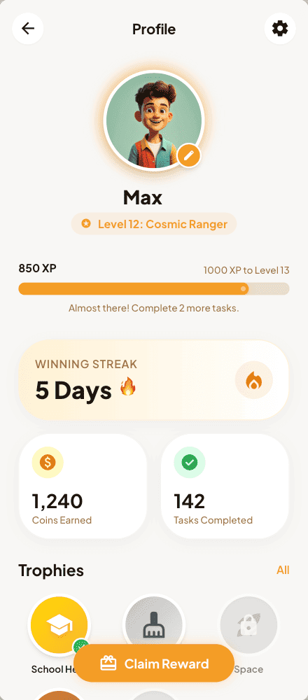 Kid's interface preview